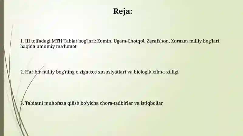 MQTH Tabiat bogʻlari 2