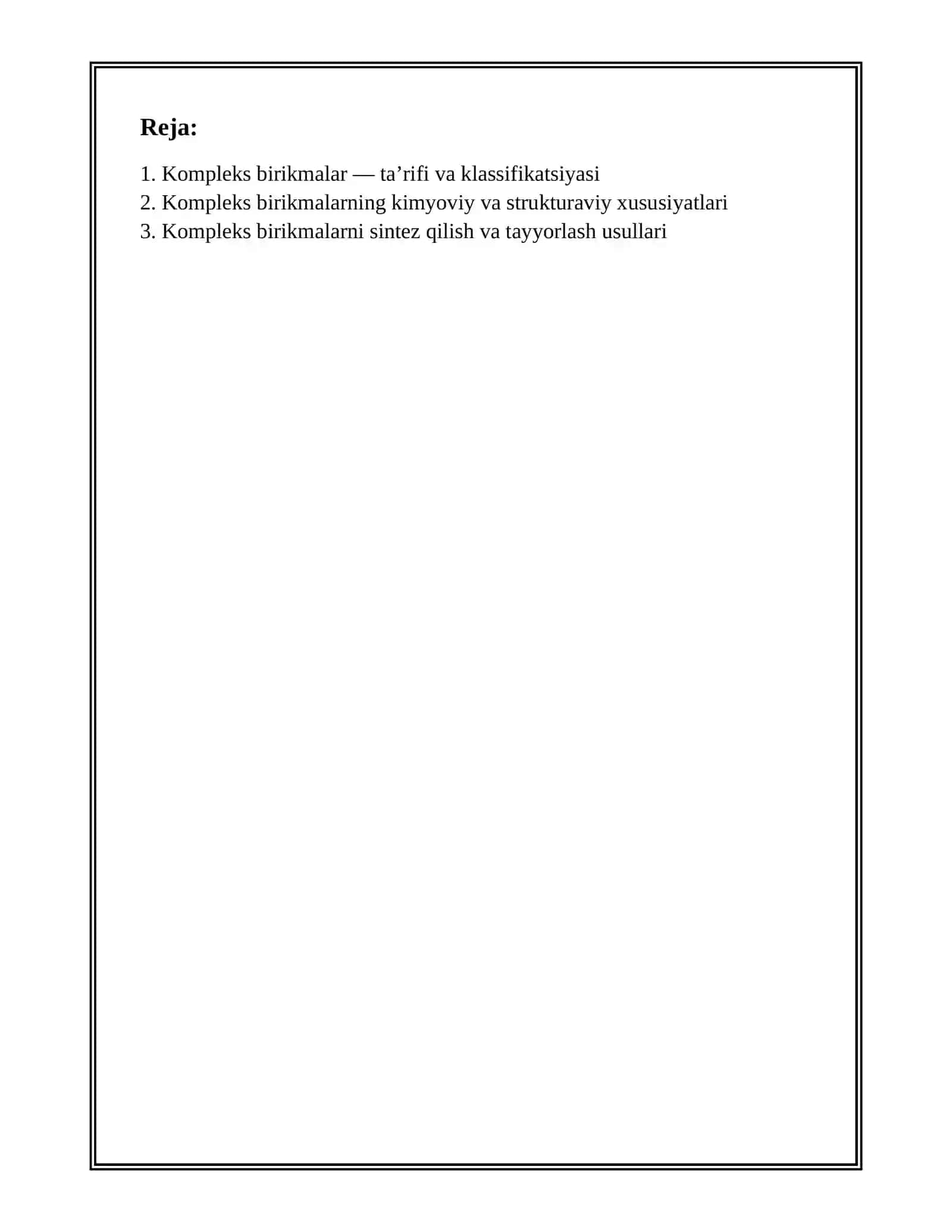 KOMPLEKS BIRIKMALAR ULARNING TIBBIYOTDAGI AHAMIYATI 2