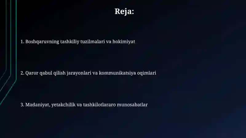 Boshqarishning jamyat tashkilotlari 2