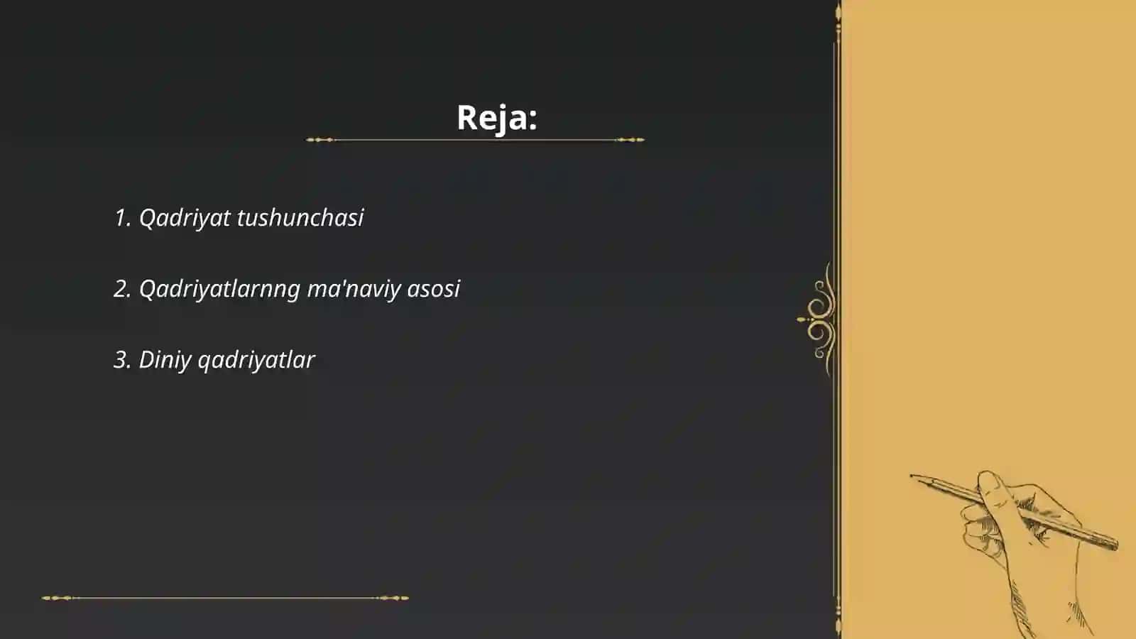 Qadriyatlar falsafasi 2