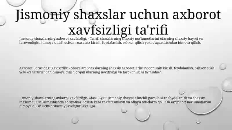 Shaxslarning Axborot Borasidagi Xavfsizligi 2