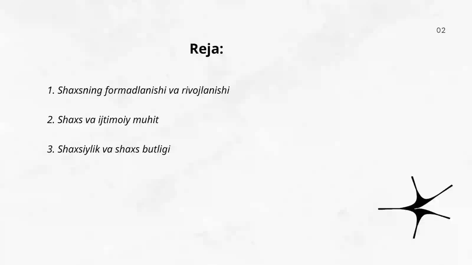 FAOLIYATNING PSIXOLOGIK TALQINI. SHAXS 2