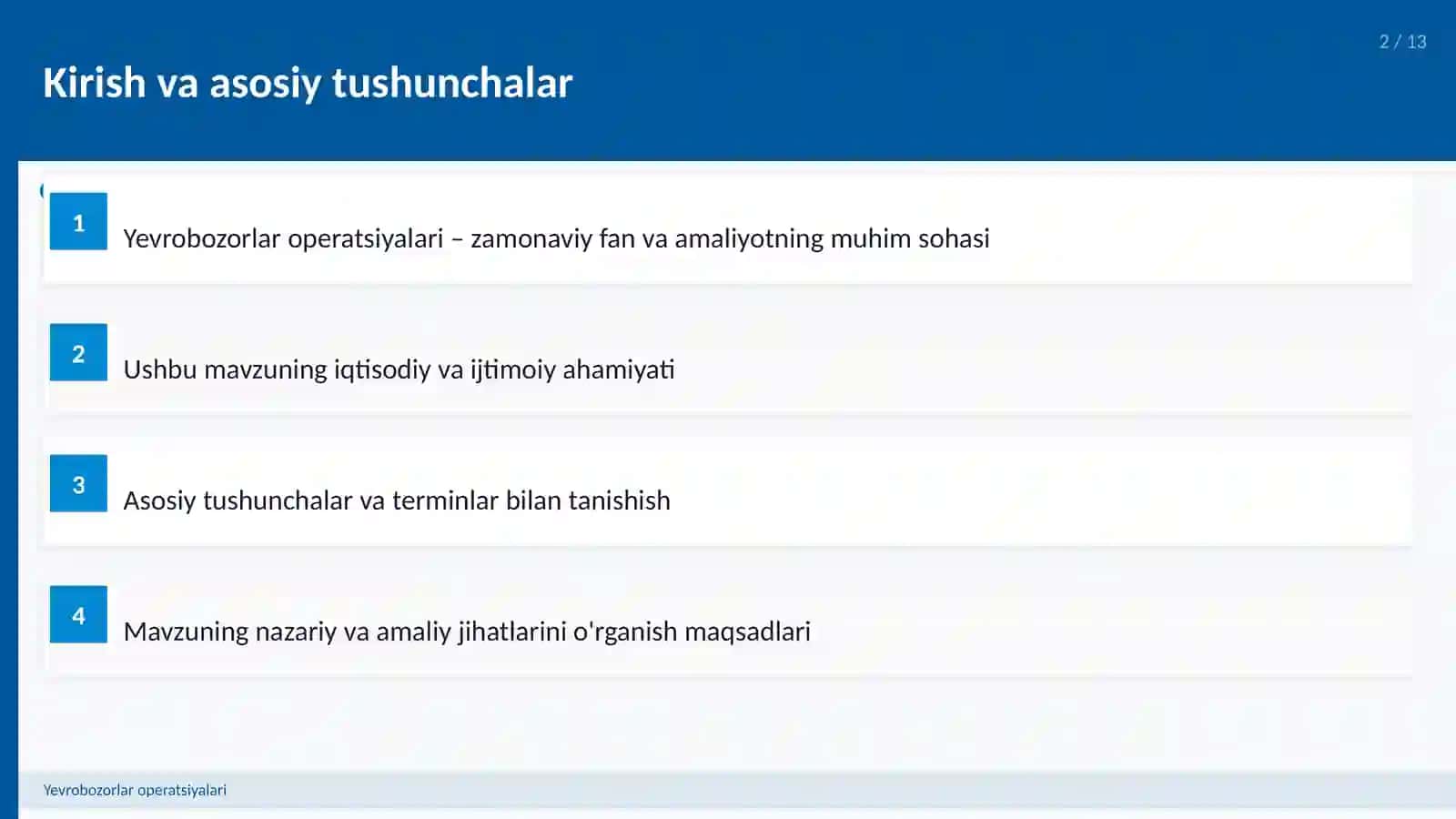 Yevrobozorlar operatsiyalari 2