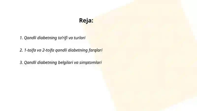 Qandli diabet 2