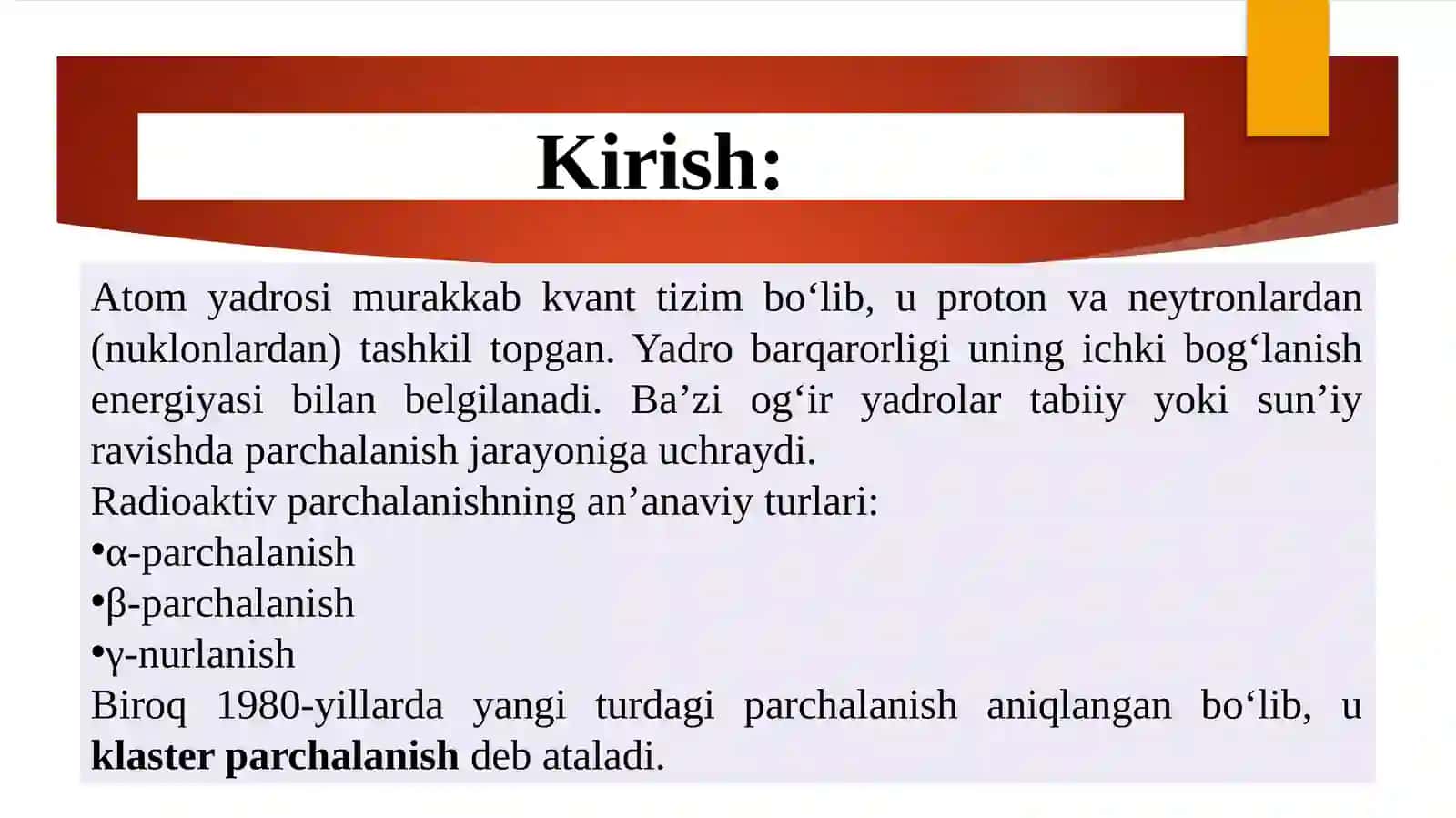 Klasterparchalanish 2