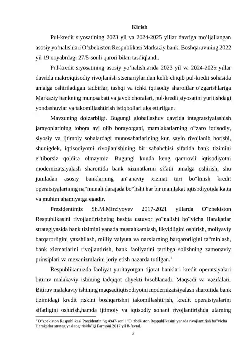 Pul va kredit siyosati 2