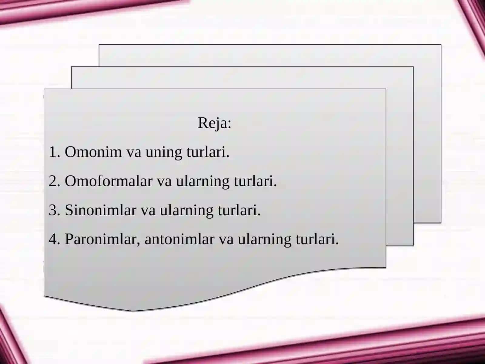 O'zbek imo ishora tilida lugʻat tarkibining shakil va mano munosabatlari 2