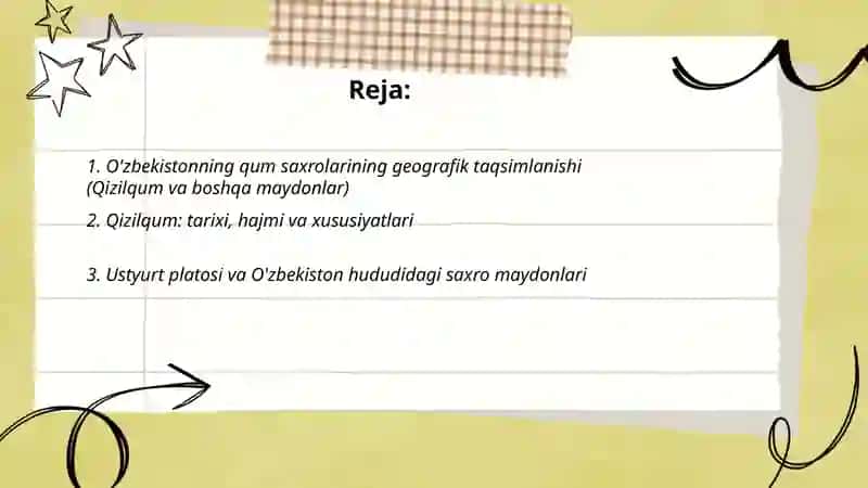 Qizilqum qum saxrosi 2