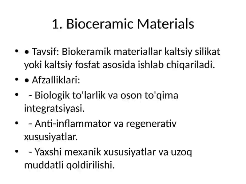 Periodontitli Tishlarni Davolashda Zamonaviy Plomba Ashyolari 2
