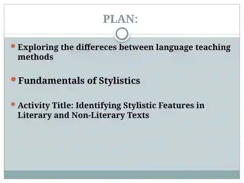 Introduction to stylistics. Fundamentals of stylistics 2