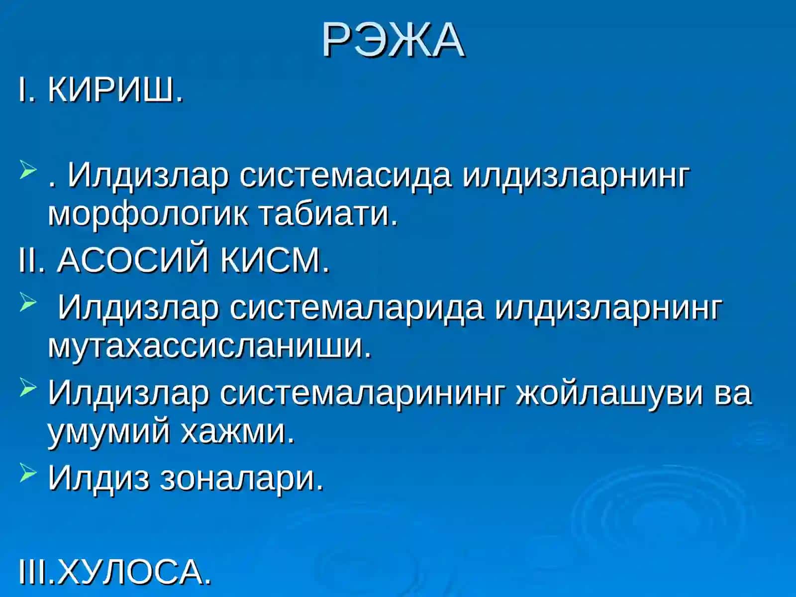 Илдизлар системалари 2