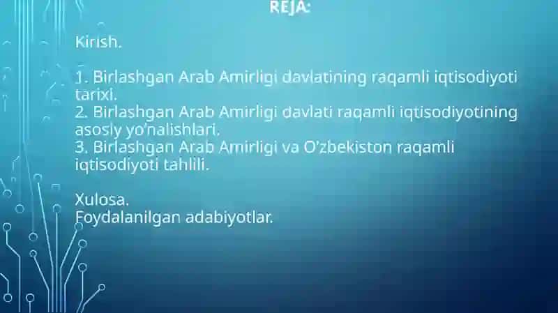 Raqamli iqtisodiyot 2