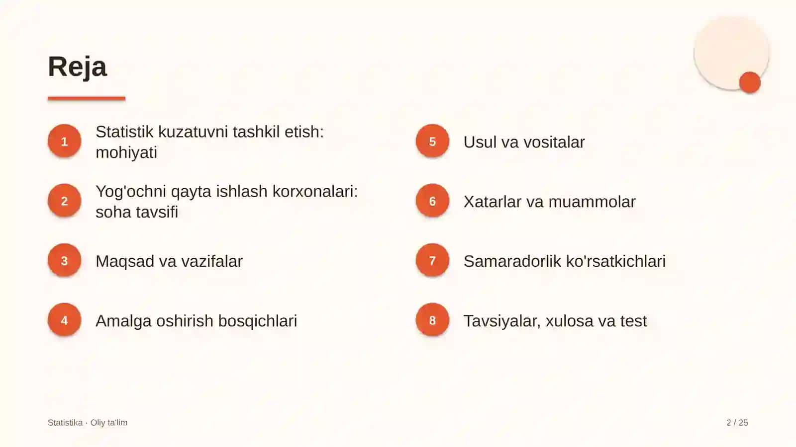 Yog'ochni qayta ishlash korxonalarida statistik kuzatuvni tashkil etish 2