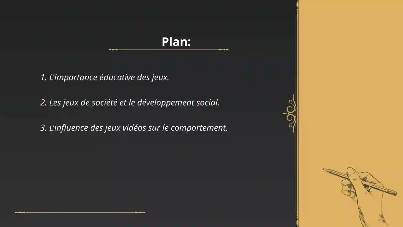 Le rôle des jeux dans 2