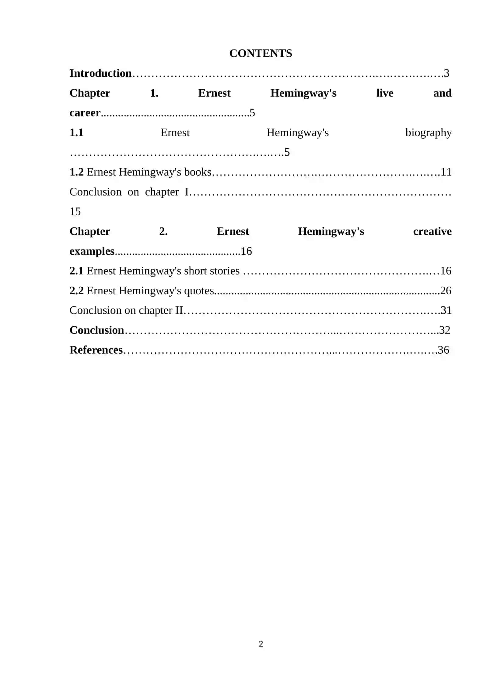 Ernest Hemingway's Short Stories 2