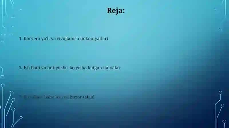 Moliyaviy Rejalashtirish va Byudjetlashtirish 2