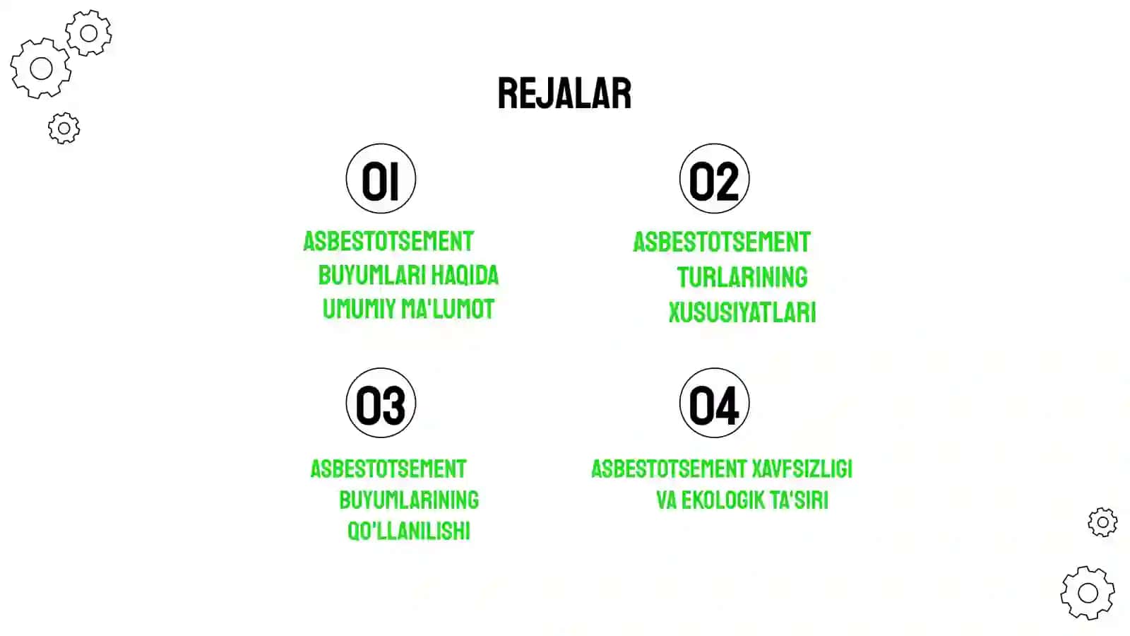 Asbestotsement buyumlarining turlari 2