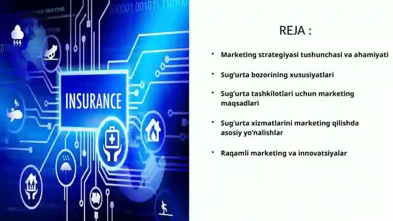 Sugʻurta tashkilotlarida Marketing Strategiyasi 2