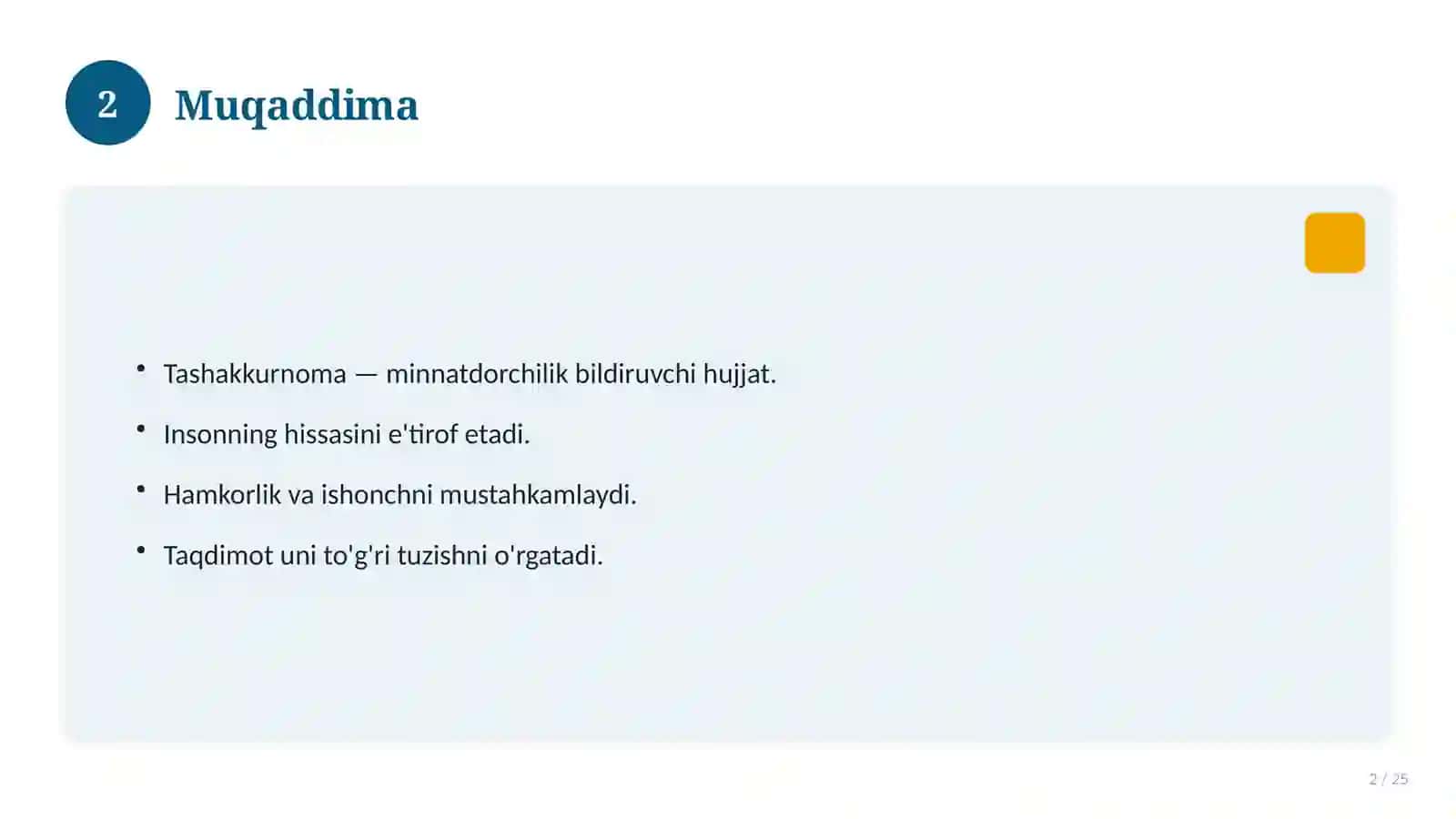 Ota-ona uchun tashakkurnoma 2