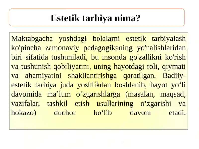 Maktabgacha ta'limda tabiiy va badiiy-estetik faoliyat 2