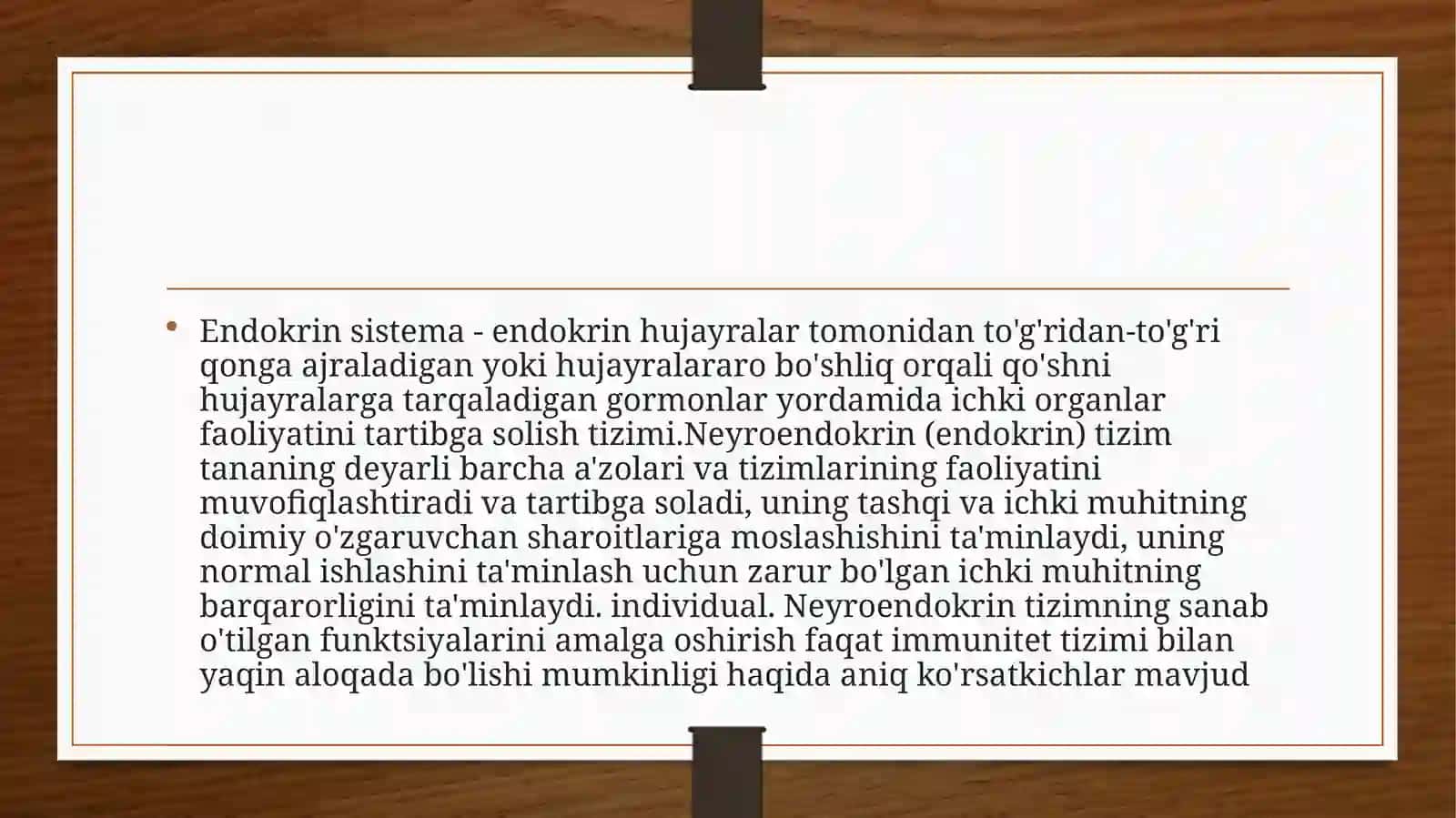 ENDOKRIN TIZIM A’ZOLARI 2
