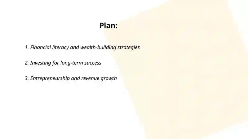 Financial Literacy and Wealth-building Strategies 2