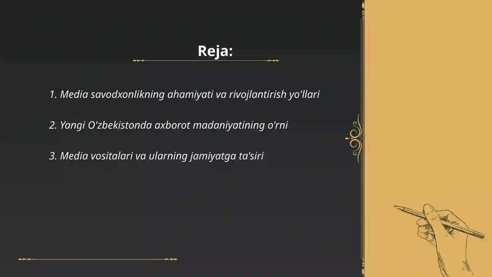 Media savodxonlik va axbort madaniyati fanining o'rni va ahamiyati 2