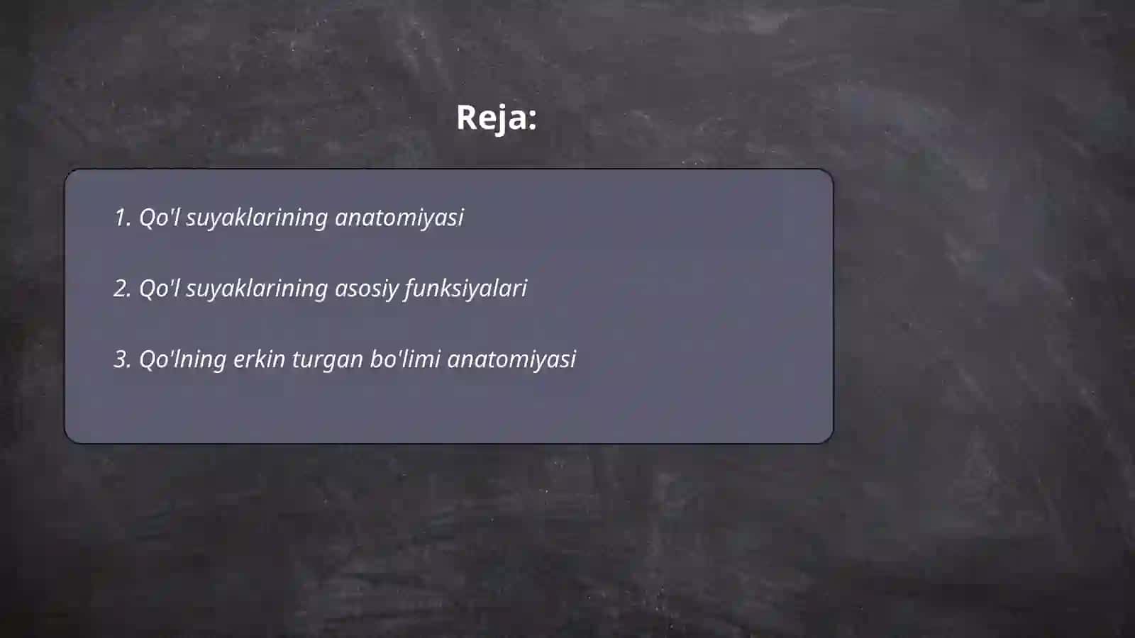 Qo'l suyaklarining anatomiyasi 2