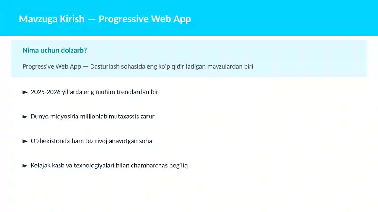 Progressive Web App 2