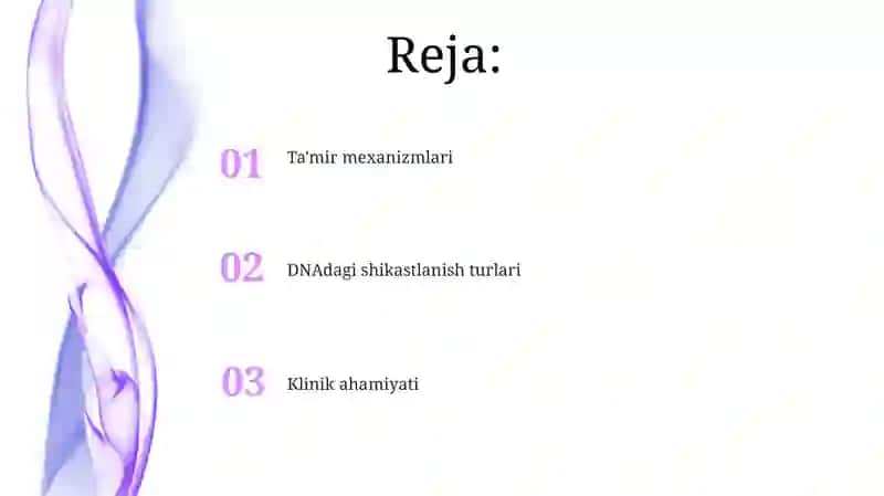 DNK reparatsiyasi 2