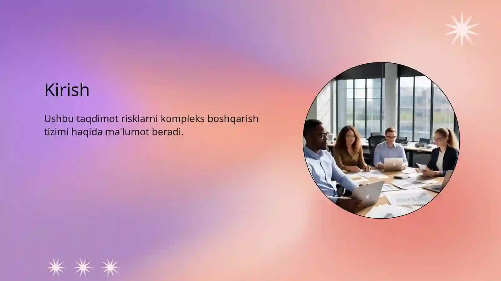 Riskni kompleks boshqarish tizimi 2