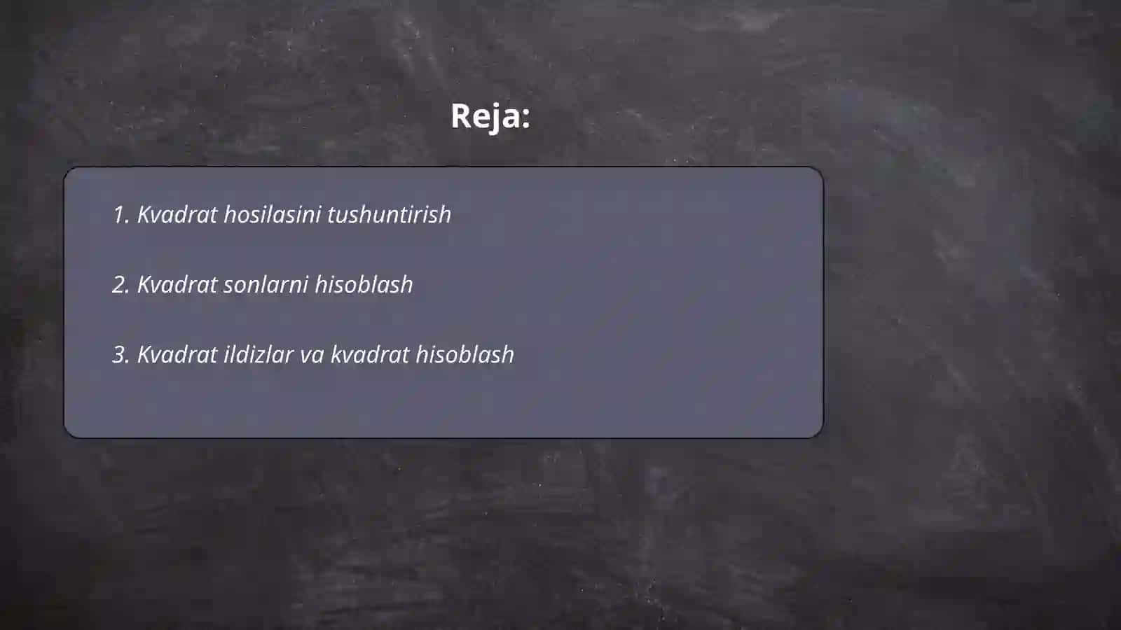 Sonning kvadratini hisoblash 2