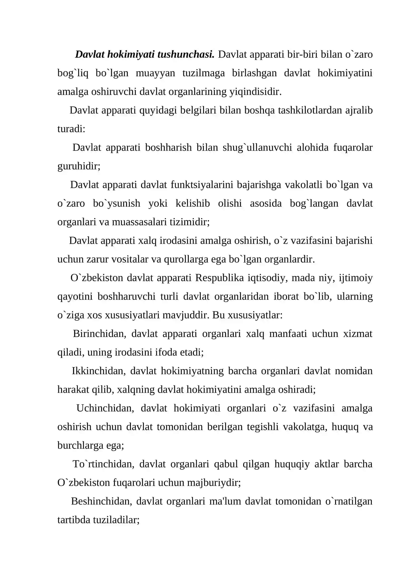 Davlat hokimiyati tushunchasi 2