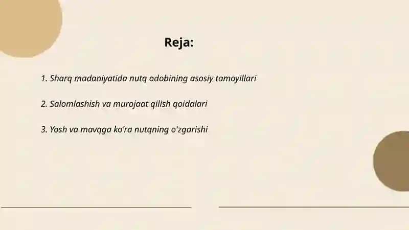 Sharq nutq odobi haqida 2
