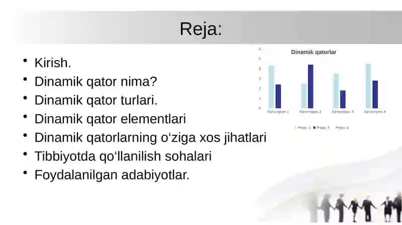 dinamik qatorlar va ularning o'rganishning zamonaviy usullari 2