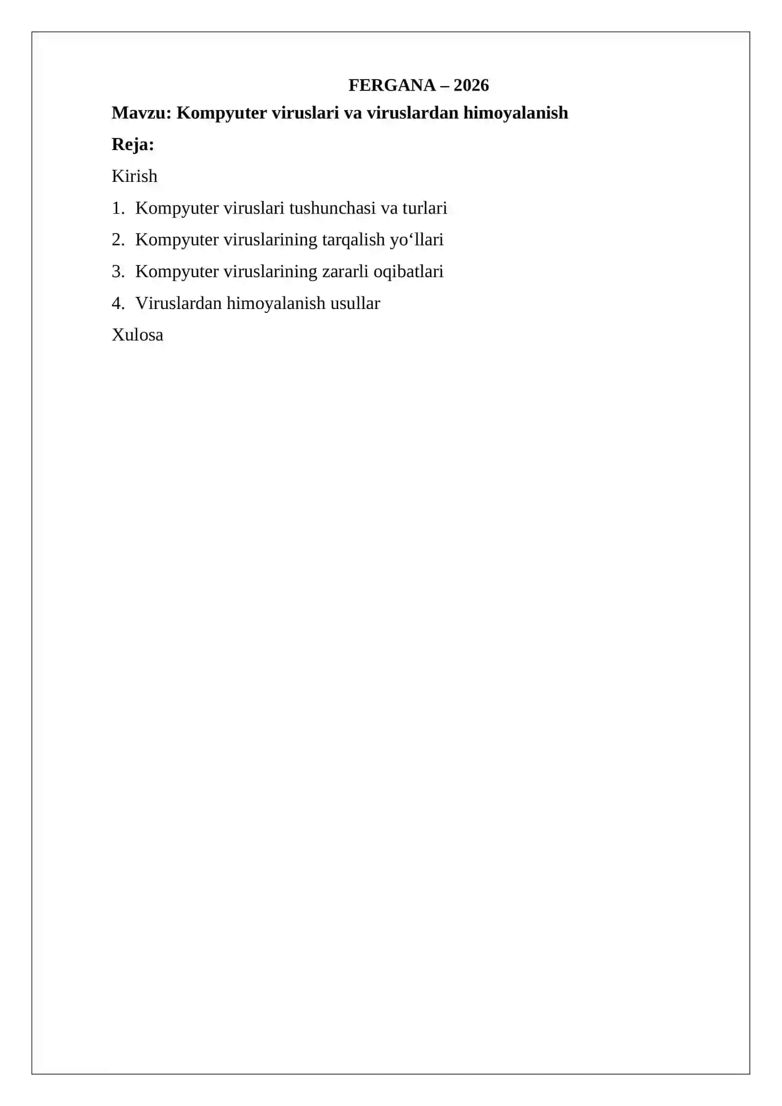 Kompyuter viruslari va viruslardan himoyalanish 2