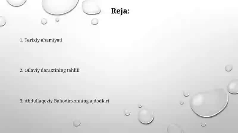Abdullagoziy Bahodirxon shajarayi tarokima 2