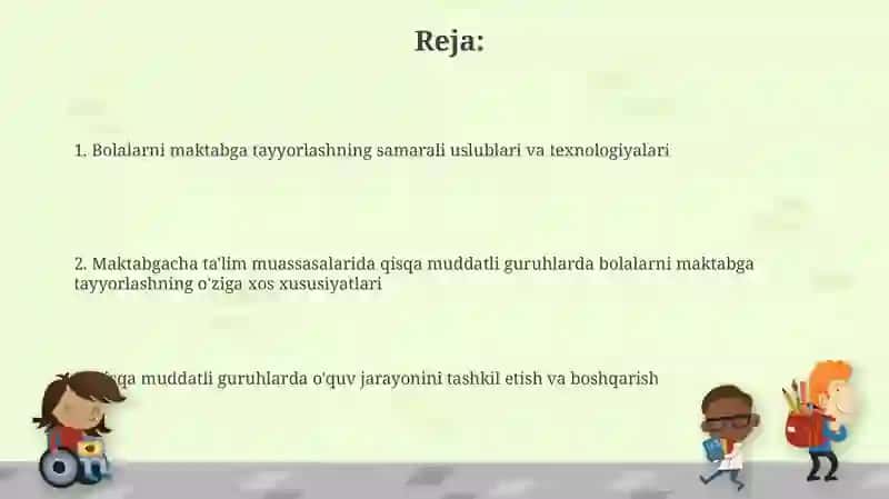Bolalarni maktabga tayyorlash 2