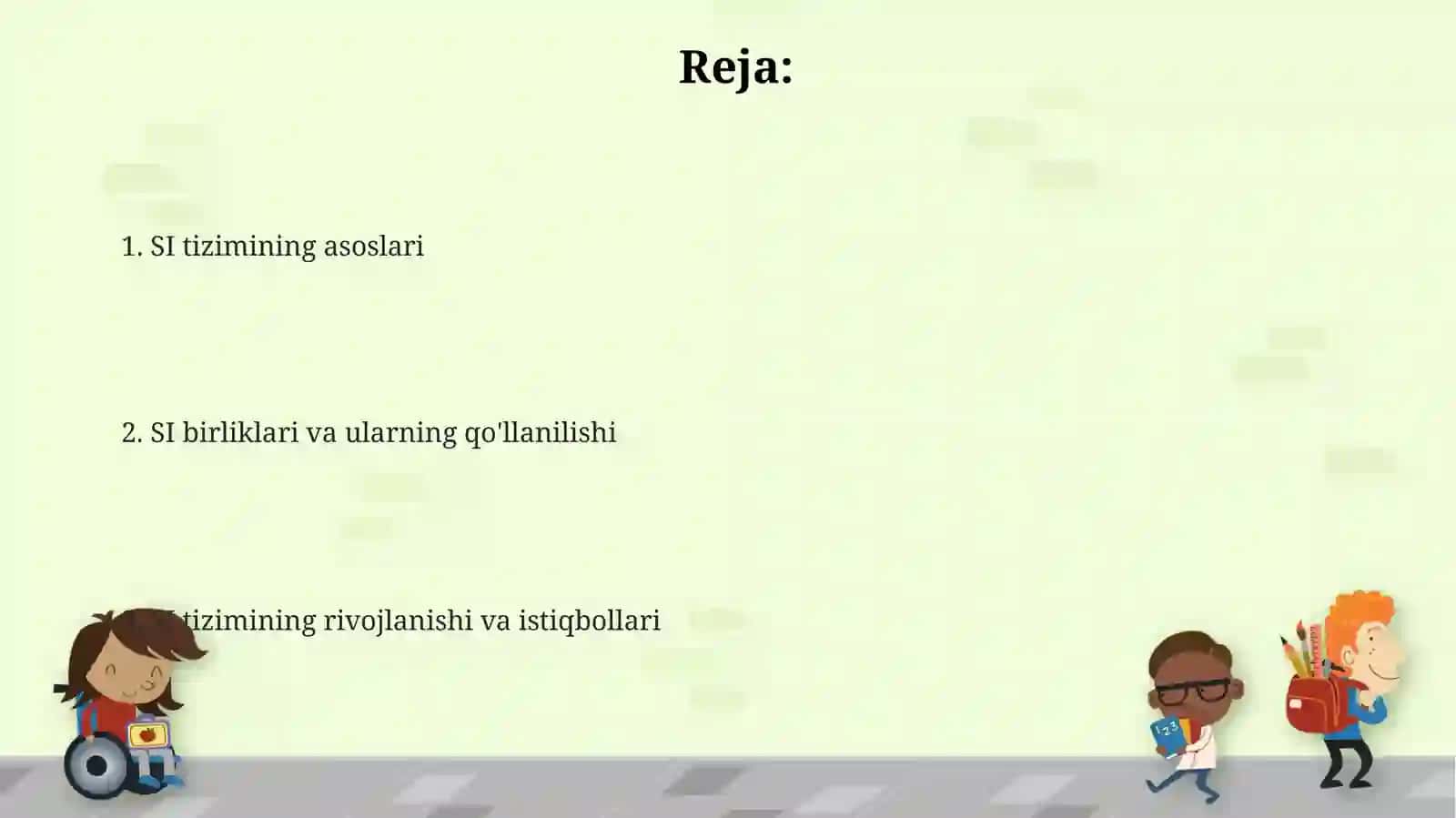 SI tizimining asoslari 2