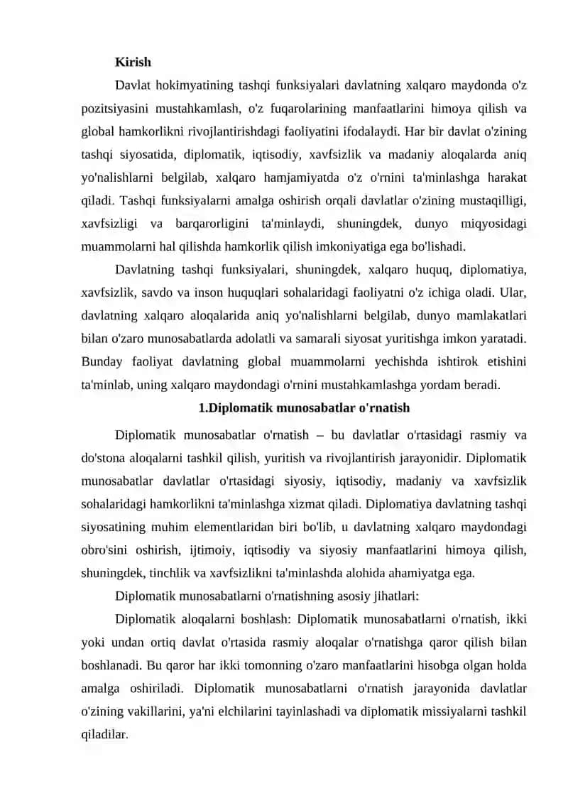Davlat hokimyatining tashqi funksiyalari 2