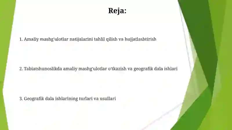 Geografiya maydonchasi va mashg'ulorlar 2