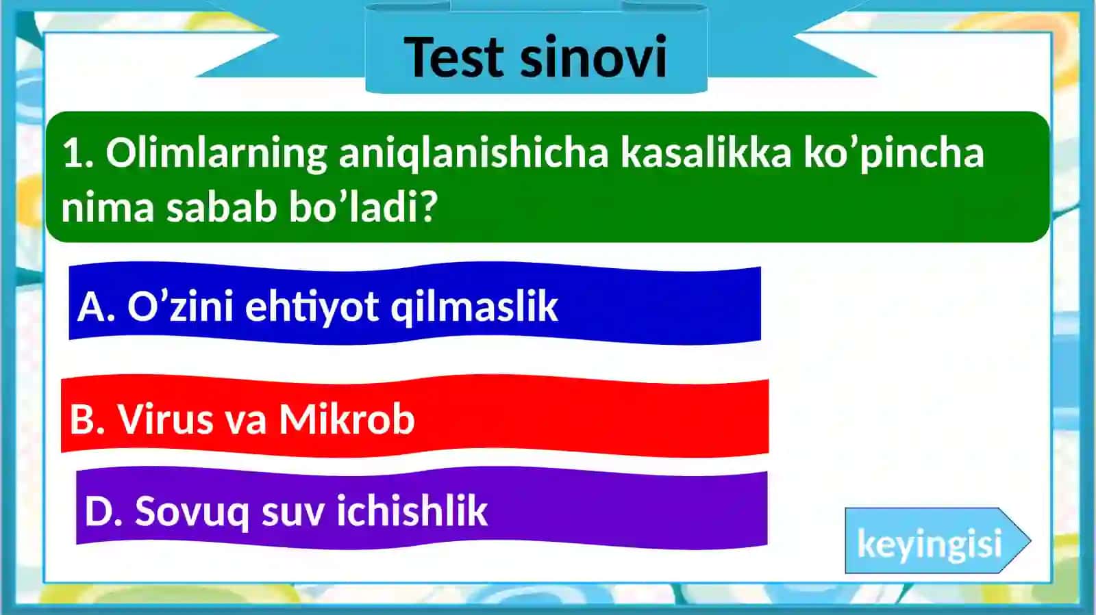 Virus nima? 4-sinf Tabiiy fandan dars ishlanma 2