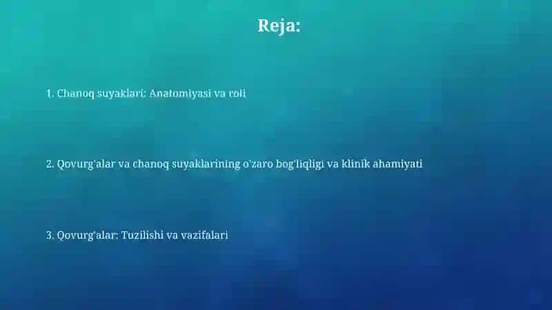 To'sh vaqovurg'asuyaklari 2