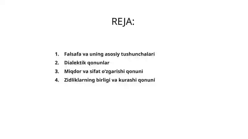 Falsafa qonunlari va kategoriyalari 2
