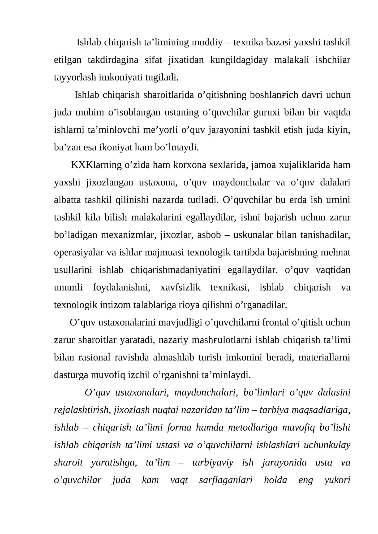 Ishlab chiqarish ta’limi sistemasi 2