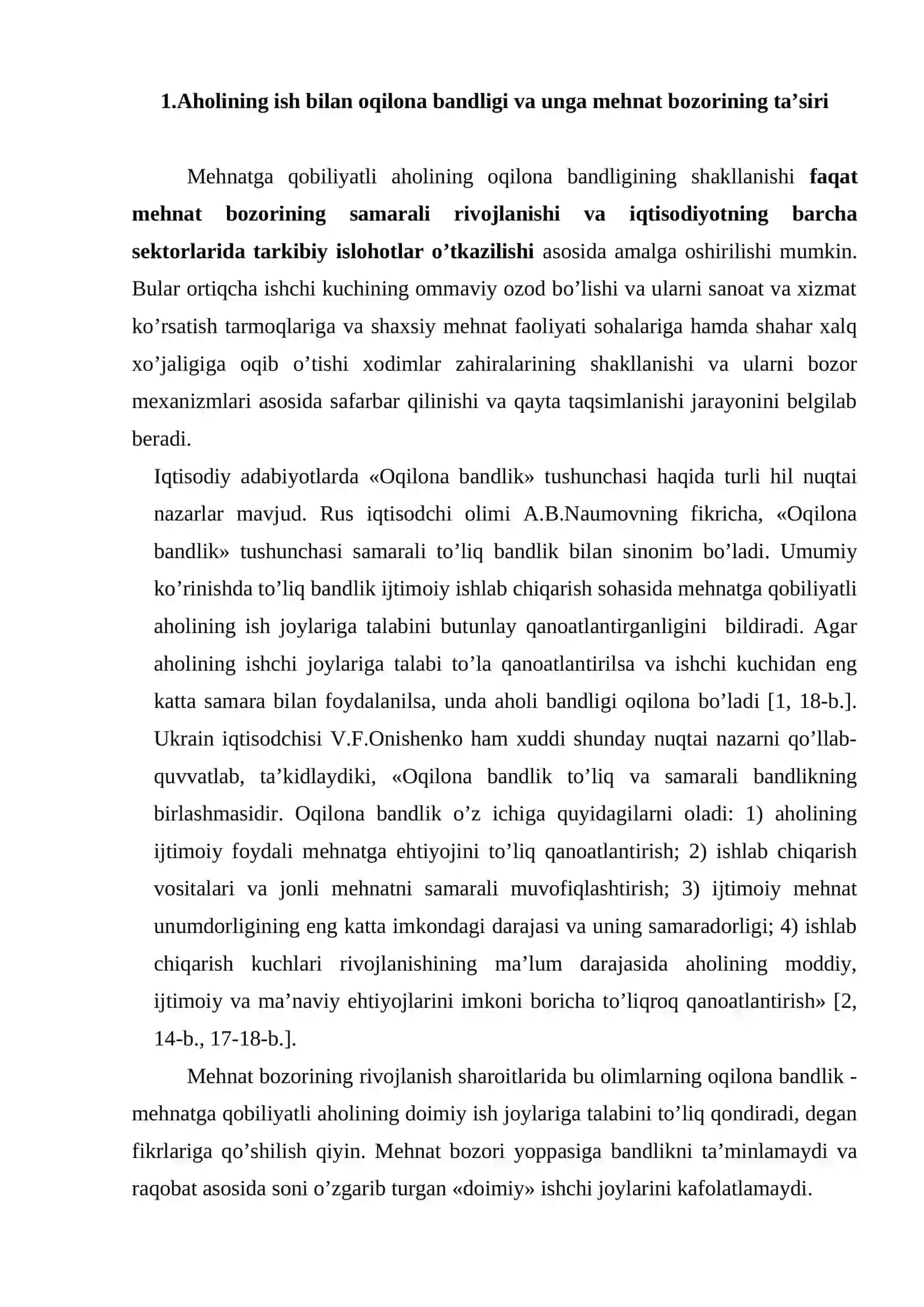 Aholining ish bilan bandligini ta’minlash 2