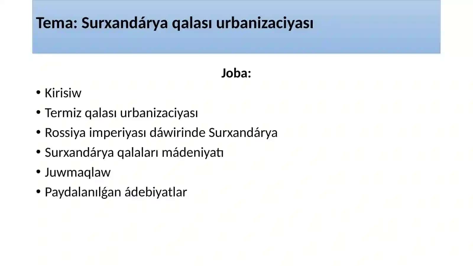 Serjanov Ruslanning Qaraqalpaq Mamleketlik Universiteti Tariyx Fakulteti Prezentaciyasi 2