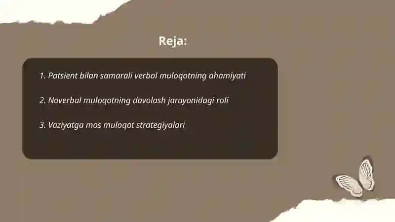Patsient bilan noverbal verbal muloqot ahamiyati turlari 2