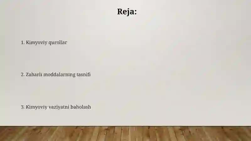 Kimyoviy qurollar 2