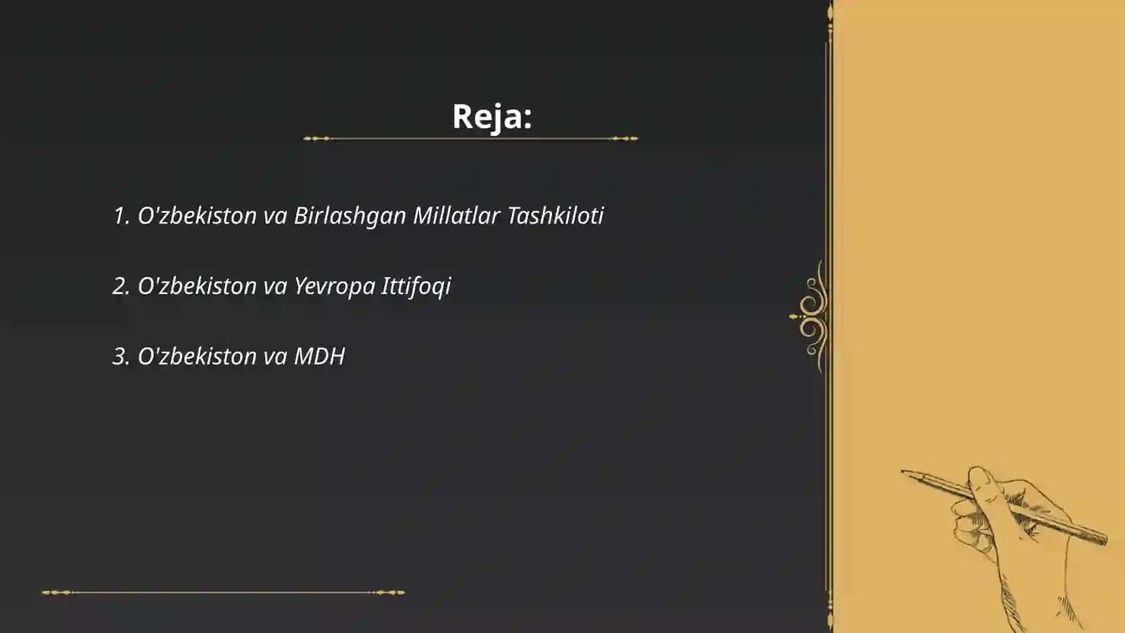 O'zbekistonning xalqaro tashkilotlar bilan hamkorlik aloqalari 2